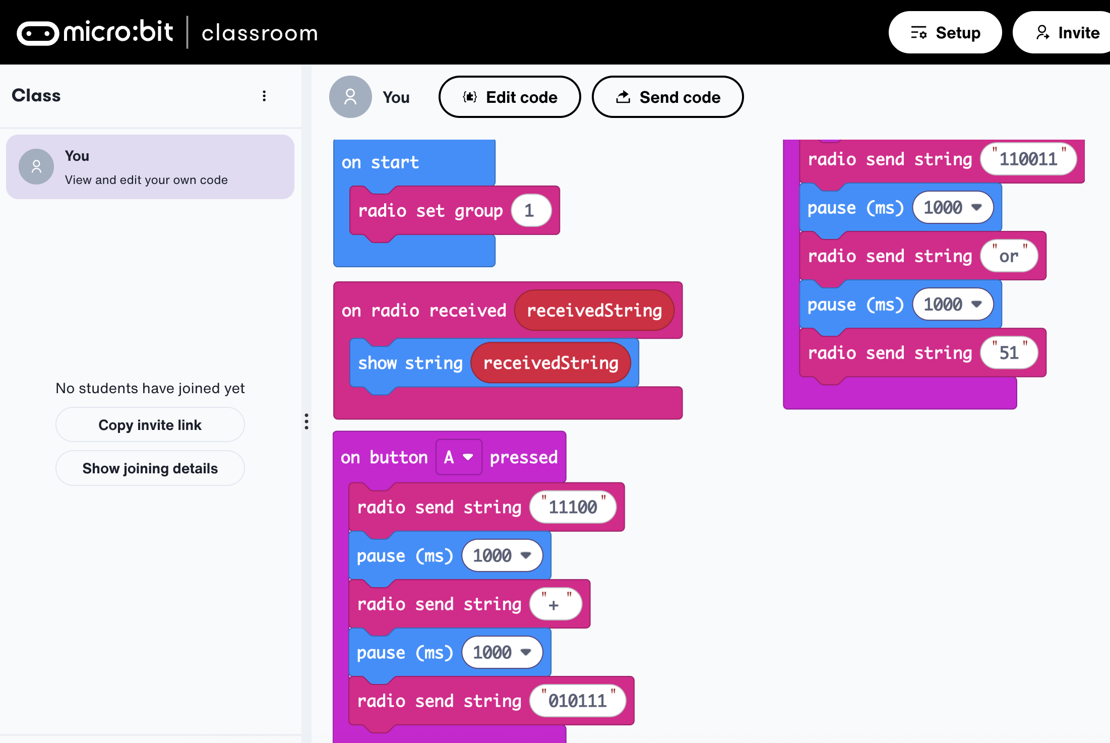 Deep Space Network - MakeCode classroom - Ngong Road Children's Foundation